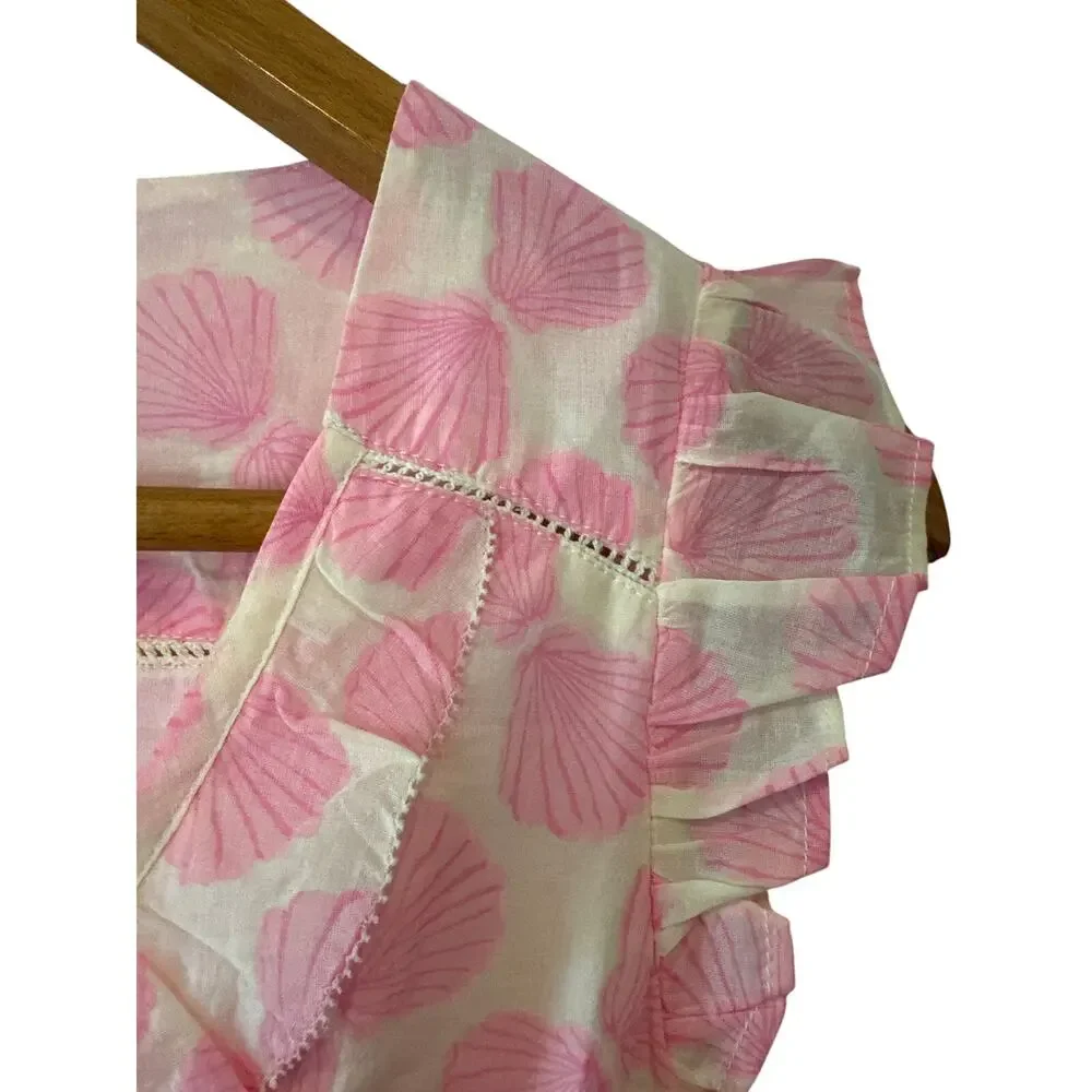 Mer St. Barth NWT Shell Beach Pink Giselle Mini Dress Size XS - Picture 6 of 13